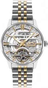 Zegarek Zegarek męski SLAZENGER SL.09.2269.1.03 złoty fashion skeleton - Zegarki męskie - miniaturka - grafika 1