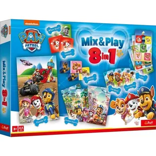 Trefl: Psi Patrol 8 w 1 gra planszowa - Gry planszowe - miniaturka - grafika 1