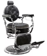 Fotele fryzjerskie - Fotel barberski fryzjerski do salonu Black Pearl - miniaturka - grafika 1