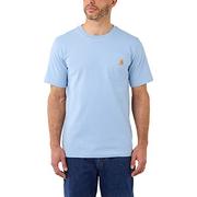 Koszulki męskie - Carhartt T-shirt męski, niebieski alpejski melanż, XS - miniaturka - grafika 1