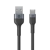 Kable USB - Kabel USB - USB Typ-C FOREVER Flexible 3A 1m Czarny - miniaturka - grafika 1