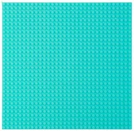 Klocki - Płyta Plansza Konstrukcyjna Do Klocków Budowania Jasnoniebieski 40x40cm LEAN TOYS - miniaturka - grafika 1