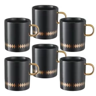 Kubki - Zestaw kubków 340 ml 6 szt gaja black villa italia - miniaturka - grafika 1