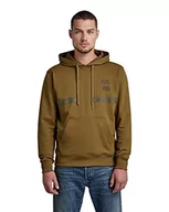 Bluzy męskie - G-STAR RAW Męska bluza z kapturem, Zielony (Light Antic Green D20404-a613-c620), S - miniaturka - grafika 1