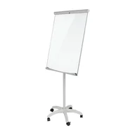 Tablice i flipcharty - Wielofunkcyjny mobilny flipchart 70x100 cm w kolorze szarym magnetyczny na kółkach - miniaturka - grafika 1