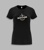 Koszulki i topy damskie - KOSZULKA DAMSKA - WARSZAWA Czarny S - miniaturka - grafika 1