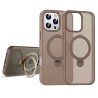 Etui i futerały do telefonów - Etui D-Pro Matte MagSafe Stand Case obudowa magnetyczna matowa magnes stojak podstawka do Apple Phone 16 Pro (Brązowy złoty / Desert Titanium) - miniaturka - grafika 1
