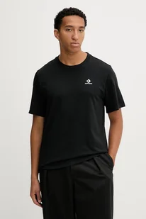 Converse t-shirt bawełniany męski kolor czarny z aplikacją CVM5T876 - Koszulki męskie - miniaturka - grafika 1