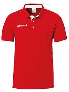 Koszulki męskie - Uhlsport Męska koszulka polo Essential Prime czerwony czerwony L 100214906 - grafika 1