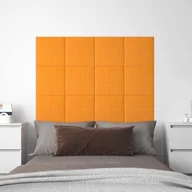 Panele ścienne i boazeria - Panele ścienne, 12 szt., żółte, 30x30 cm, tkanina, 1,08 m² - miniaturka - grafika 1