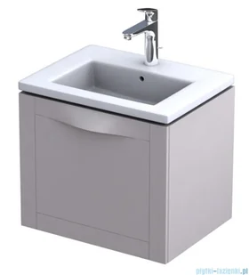 Oristo Skagen szafka z umywalką wisząca 59x50x45 piaskowy mat OR49-SD1S-60-10+UME-TW-60-91 | - Szafki łazienkowe - miniaturka - grafika 1
