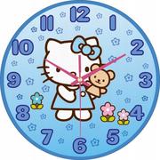 Zegary - Zegar Ścienny Dla Dzieci Hello Kitty Prezent 30 Cm - miniaturka - grafika 1