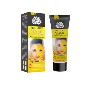 Brak 24k GOLD COLLAGEN MASK - Whitening Anti-Wrinkle - Peel Off Facial Mask - Kolagenowa maska ze złotem PEEL OFF BRAPFKZPOF - Maseczki do twarzy - miniaturka - grafika 1