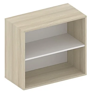 Niska szafka otwarta FUTURE, 710 x 800 x 400 mm, dąb - Szafki biurowe - miniaturka - grafika 1
