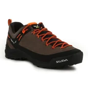 Buty sportowe męskie - Buty Salewa Wildfire Ms Leather M 61395-7953 brązowe czarne pomarańczowe - miniaturka - grafika 1