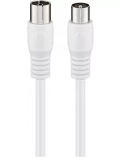 Goobay kabel antenowy (Class A+, 95 dB), 3X ekranowany; kabel antenowy (Class A+, 95 dB), 3X ekranowany, 5 m, biały - wtyczka koncentryczna > gniazdo koncentryczne (całkowicie ekranowane) (PCDVRR527) - Kable - miniaturka - grafika 2