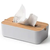Pojemniki kuchenne - Pojemnik na chusteczki LEXON Zen Biały - miniaturka - grafika 1