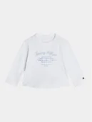 Bluzki damskie - Tommy Hilfiger Bluzka KN0KN01917 Biały Regular Fit - miniaturka - grafika 1