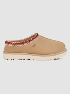 UGG Skórzane kapcie "Tasman" w kolorze beżowym - Kapcie damskie - miniaturka - grafika 1