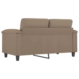 2-osobowa sofa, kolor cappuccino, 120 cm, sztuczna skóra - Sofy i kanapy - miniaturka - grafika 5