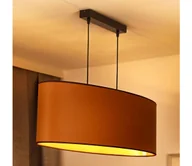 Lampy sufitowe - Duolla - Żyrandol na lince OVAL VEGAN 2xE27/15W/230V brązowy - miniaturka - grafika 1