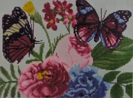 Zabawki kreatywne - Mozaika wyszywanie HAFT DIAMENTOWY 30x40 MOTYLE 04 - miniaturka - grafika 1