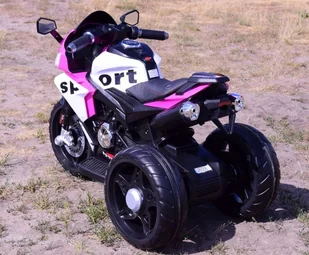 Motor Na Akumulator Trójkołowy Sport Różowy FB6886 - Pojazdy elektryczne dla dzieci - miniaturka - grafika 7