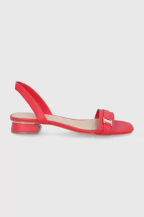 Sandały damskie - ALDO sandały damskie kolor czerwony - grafika 1