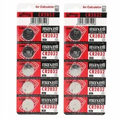 Baterie i akcesoria - Japońska bateria litowa MAXELL 3V CR 2032 10 sztuk - miniaturka - grafika 1