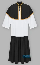 Peleryna i spódnica ministrancka czarna - Szaty liturgiczne - miniaturka - grafika 1