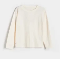 Bluzki dla chłopców - Reserved - Koszulka longsleeve - złamana biel - miniaturka - grafika 1
