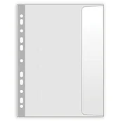 Koszulki na dokumenty - Herlitz Koszulka na dokumenty z klapką B4 110mic przezroczysta 50szt - miniaturka - grafika 1