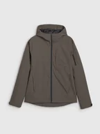 Kurtki i kamizelki sportowe męskie - Męska kurtka przejściowa 4F 4FWSS25TTJAM704 - brązowa - miniaturka - grafika 1