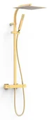Zestawy prysznicowe - Zestaw naścienny TRES Over-wall 24-K Matowe Złoto 19039306OM - miniaturka - grafika 1