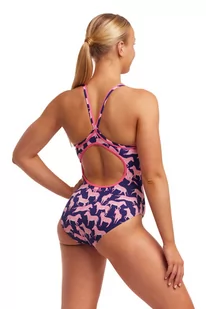 FUNKITA Strój kąpielowy damski jednoczęściowy DIAMOND BACK ONE PIECE sweet stripes - Stroje kąpielowe - miniaturka - grafika 4