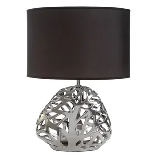 Lampa Stołowa Dakota 37X19X52 Srebrna + Czarna - Lampy stojące - miniaturka - grafika 1