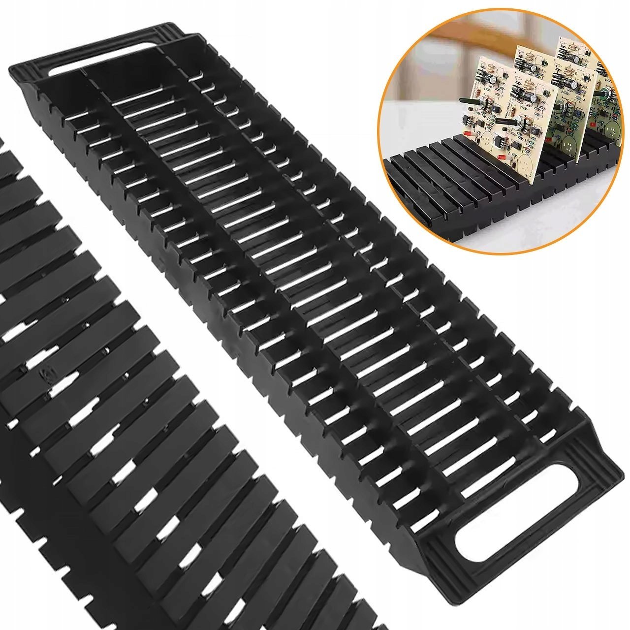Rosfix ANTYSTATYCZNY STOJAK UCHWYT STELAŻ DO PŁYTEK DRUKOWANYCH PCB ESD 47CM