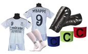 Piłka nożna - MBAPPE komplet sportowy strój piłkarski MADRYT dla dzieci + dodatki - miniaturka - grafika 1