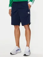 Spodenki damskie - adidas Szorty sportowe adicolor Firebird IM9422 Granatowy Regular Fit - miniaturka - grafika 1