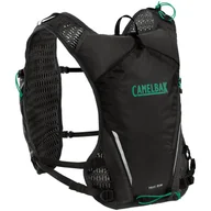 Plecaki - Kamizelka biegowa z dwoma bidonami Flask Camelbak Trail Run Vest czarny-turkus - miniaturka - grafika 1