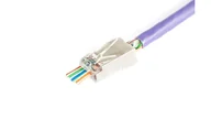 Kable miedziane - Wtyk RJ45 (8P8C) przelotowy kat.6 ekranowany AWG 26-24 /woreczek zawiera 100szt./ X-ML-6F-EZ - miniaturka - grafika 1