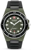 Zegarki męskie - Zestaw męski SWISS MILITARY SMWGN0001181 zielony sportowy do nurkowania - miniaturka - grafika 1