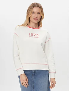 Pepe Jeans Bluza Hache PL581398 Biały Boxy Fit - Bluzy damskie - miniaturka - grafika 1