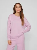 Bluzy damskie - Vila Bluza "Atelier" w kolorze jasnoróżowym - miniaturka - grafika 1