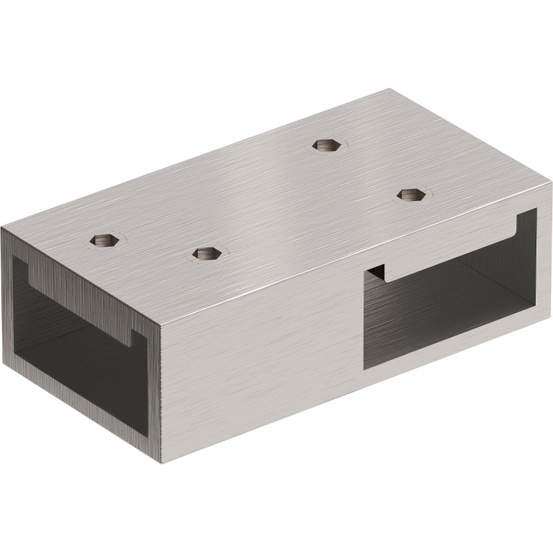 Mexen łącznik T do wsporników ściennych, nikiel szczotkowany - 800-09-97