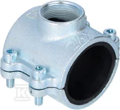 Łączniki, trójniki, kształtki - Obejma montażowa Gebo ANB 2 1/2"x1 1/2" do rur stalowych - miniaturka - grafika 1