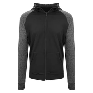 Bluza Rozpinana Męska Kontrastowa Melanż Slim - Kurtki i kamizelki sportowe męskie - miniaturka - grafika 1