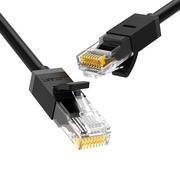 Kable USB - UGREEN Płaski kabel sieciowy Ethernet RJ45 Cat.6 UTP 10m czarny) - miniaturka - grafika 1