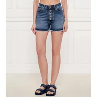 Spodenki damskie - DONDUP - made in Italy Jeansowe szorty STELLA Regular Fit high waist - miniaturka - grafika 1