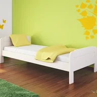 Łóżka - TARTAK MEBLE Łóżko NOVA TARTAK MEBLE drewniane Rozmiar 90x200 Wybarwienie Białe PS2580_65707 - miniaturka - grafika 1